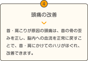 頭痛の改善